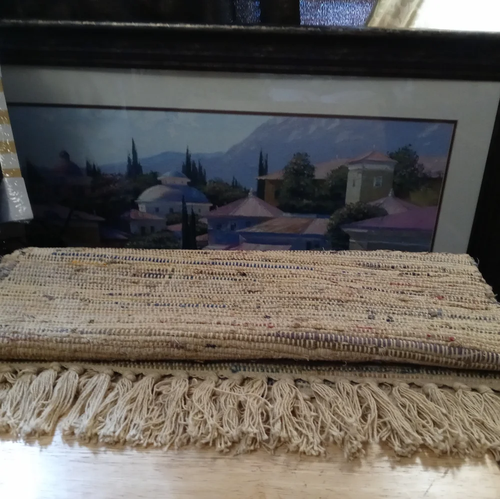 🌅🏫 2 Gallic Artisan Cotton Rugs 🆕🏬 22